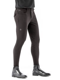 Męskie bryczesy Ego7 EJ z kolanowym lejem - brązowe