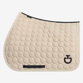 Czaprak Circle Quilted Jumping Saddle Pad - beżowy