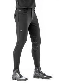 Męskie bryczesy Ego7 EJ z kolanowym lejem - czarne