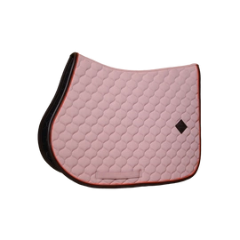 Kentucky czaprak Onion Quilt Neon Leather - pudrowy róż