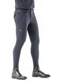 Męskie bryczesy Ego7 EJ z kolanowym lejem - granatowe