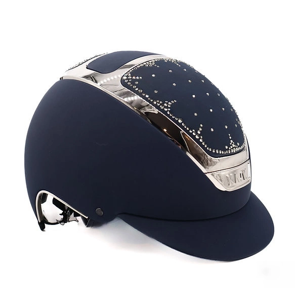 Kask Dogma Chrome Arctic Swarovski KASK - granatowy ze srebrnymi dodatkami