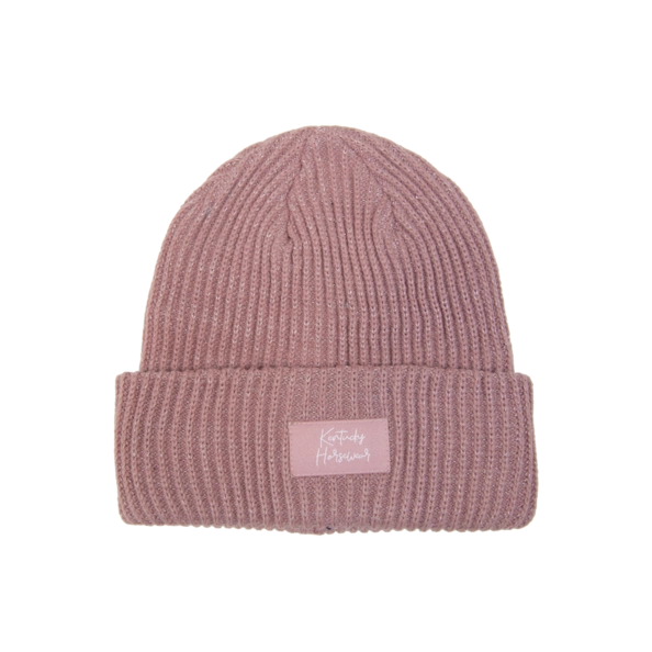 Czapka zimowa Kentucky Glitter - pudowy róż
