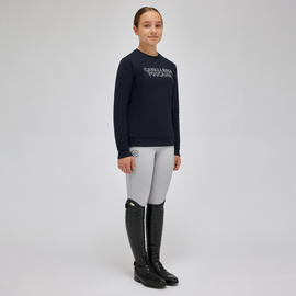 Bluza juniorska Cavalleria Toscana CT Crew Neck - granatowa