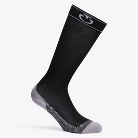 Skarpety Cavalleria Toscana Work Sock - czarne z jasnoszarą stopą