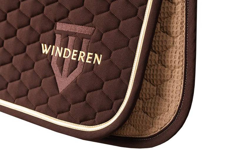 Winderen jumping saddle pad - Espresso/Metallic Brown